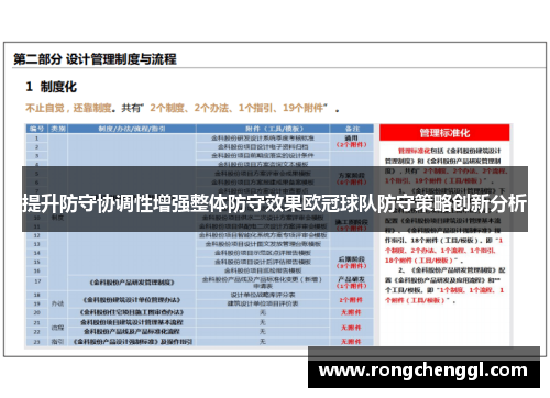 提升防守协调性增强整体防守效果欧冠球队防守策略创新分析